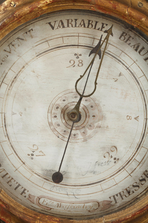 Steingarten-Barometer-Thermometer aus der Zeit Ludwigs XV
