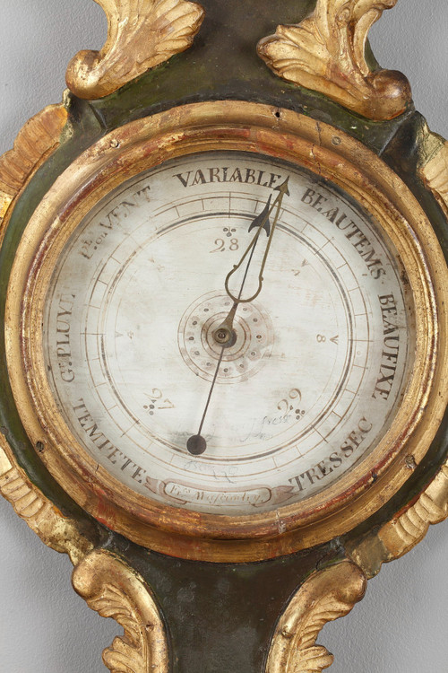 Steingarten-Barometer-Thermometer aus der Zeit Ludwigs XV