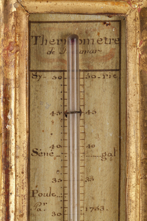 Steingarten-Barometer-Thermometer aus der Zeit Ludwigs XV