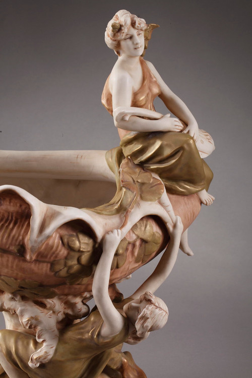 Large Royal Dux Cup, Art Nouveau Period