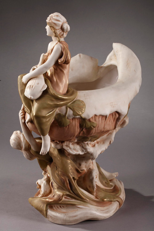 Large Royal Dux Cup, Art Nouveau Period