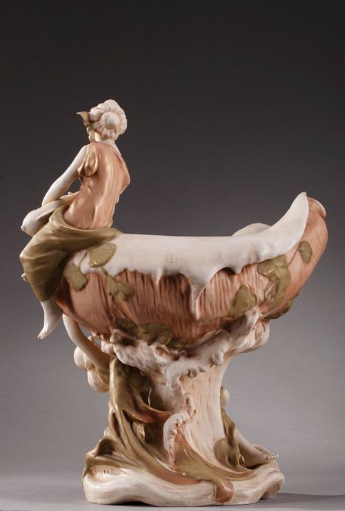 Large Royal Dux Cup, Art Nouveau Period