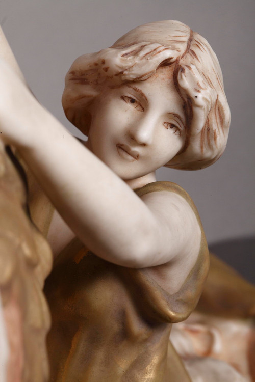 Large Royal Dux Cup, Art Nouveau Period