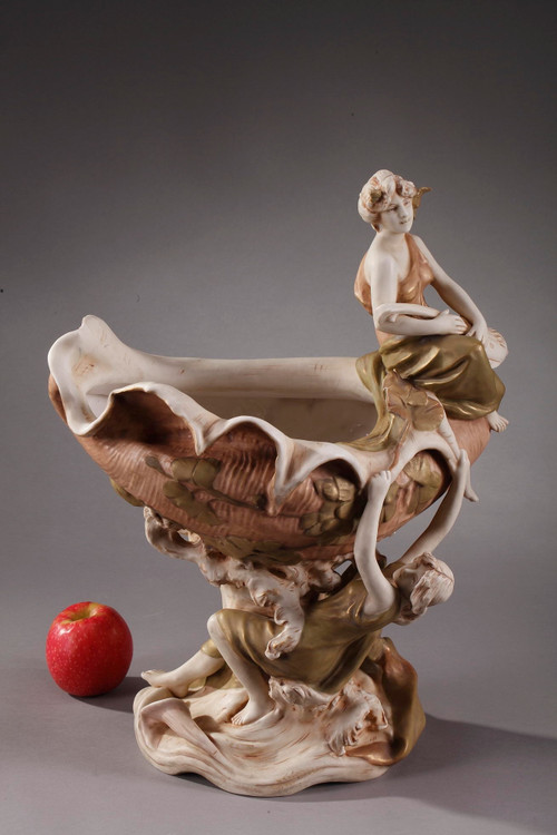 Large Royal Dux Cup, Art Nouveau Period