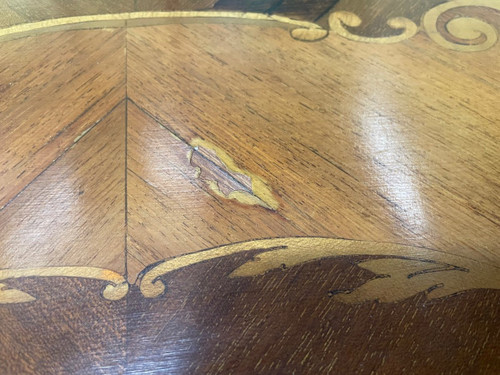 Louis XV Style Marquetry Games Table
