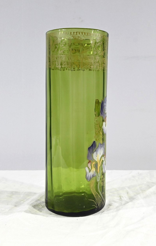 Vaso Legras “Les Iris”, Art Nouveau – Fine XIX secolo