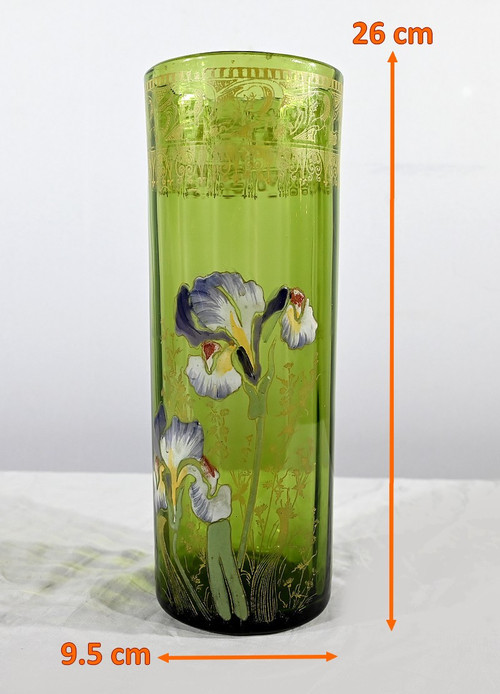 Vaso Legras “Les Iris”, Art Nouveau – Fine XIX secolo