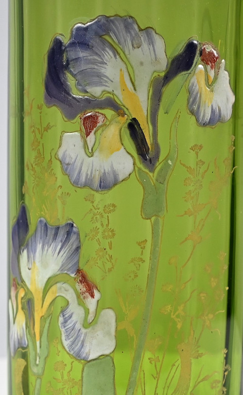 Vaso Legras “Les Iris”, Art Nouveau – Fine XIX secolo