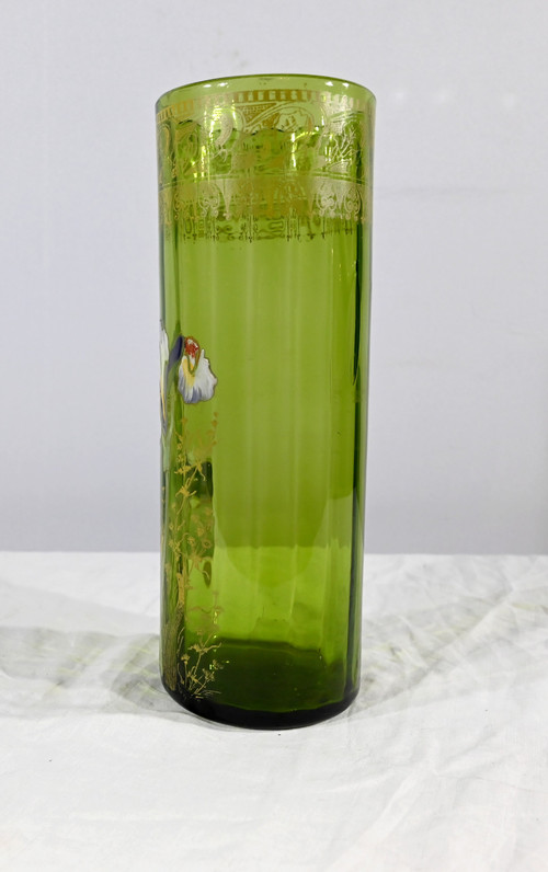 Vaso Legras “Les Iris”, Art Nouveau – Fine XIX secolo