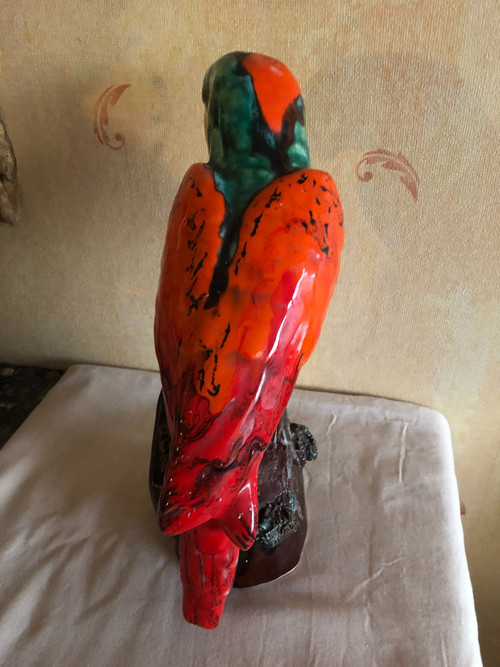 Perroquet en faïence