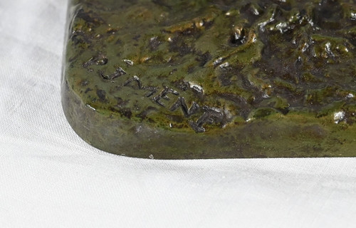 Bronze „Braque au Canard“, signiert P.J Mêne – Mitte 19. Jahrhundert