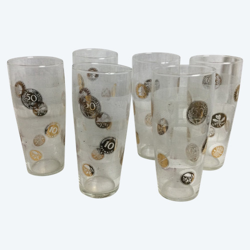 Verre à orangeade années 60