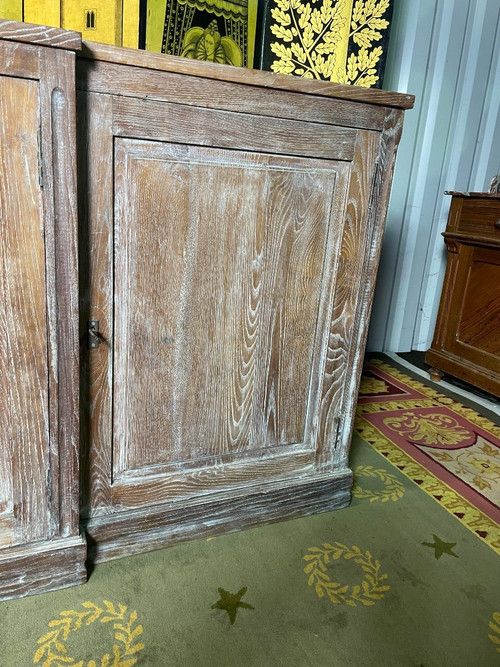 Sideboard In Solid Limed Oak 1950
