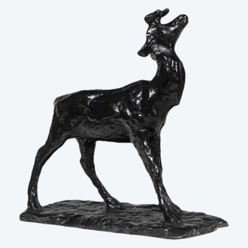 François Pompon. „Deer Bramant“, Bronze, Druck 2006.