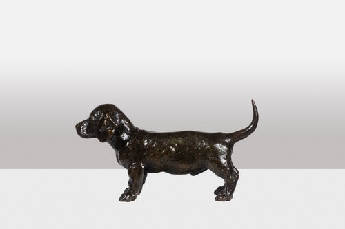 François Pompon. „Dog Basset TOC“, Bronze, Druck von 2006.