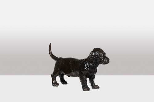 François Pompon. „Dog Basset TOC“, Bronze, Druck von 2006.