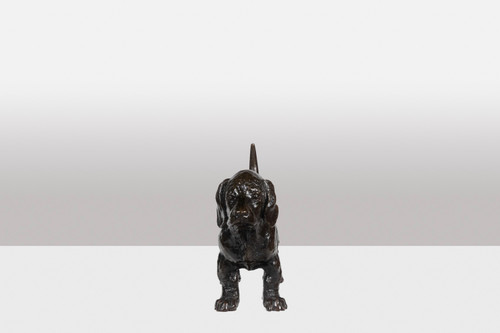 François Pompon. „Dog Basset TOC“, Bronze, Druck von 2006.