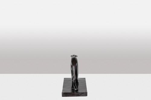 François Pompon. « Panthère noire », bronze, tirage de 2006.
