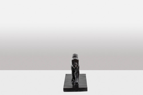 François Pompon. « Panthère noire », bronze, tirage de 2006.