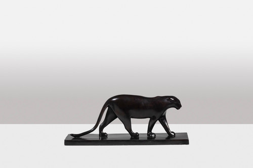 François Pompon. « Panthère noire », bronze, tirage de 2006.