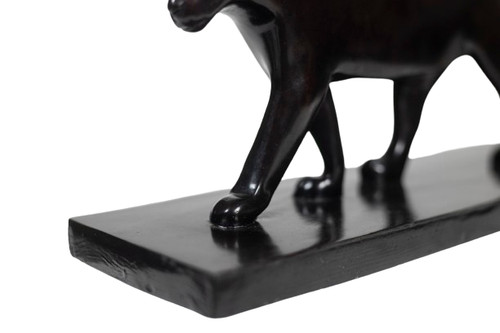 François Pompon. « Panthère noire », bronze, tirage de 2006.