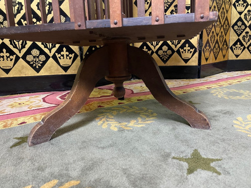 Walnut Revolving Bookcase