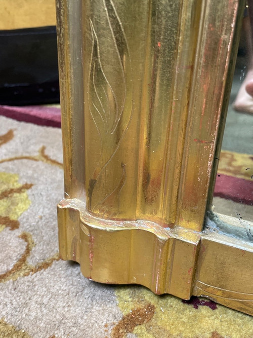 Louis Philippe Mirror With Gold Leaf