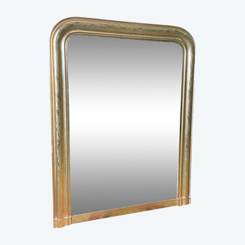 Louis Philippe Mirror With Gold Leaf