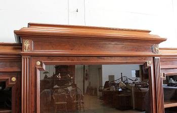 Libreria in mogano, stile Luigi XVI - Fine XIX secolo