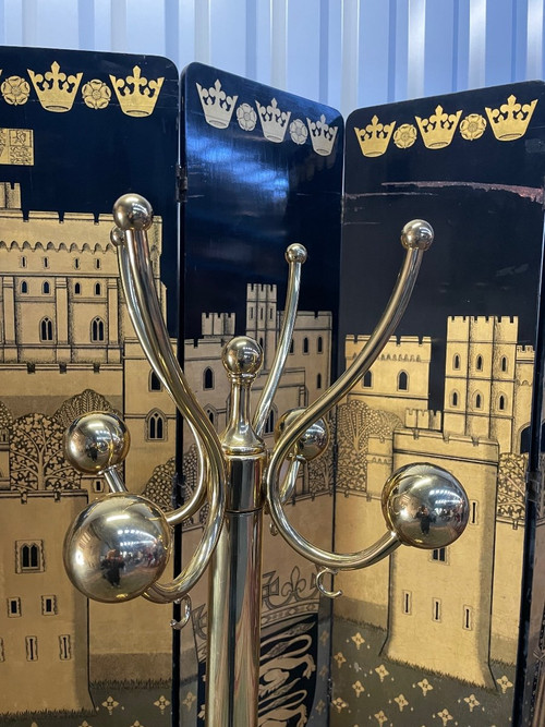 Coat rack - Perroquet En Métal Doré / Laiton