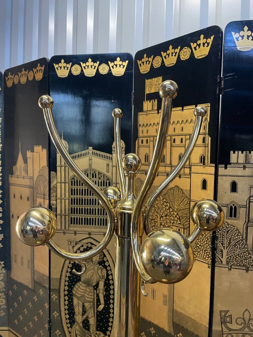 Coat rack - Perroquet En Métal Doré / Laiton
