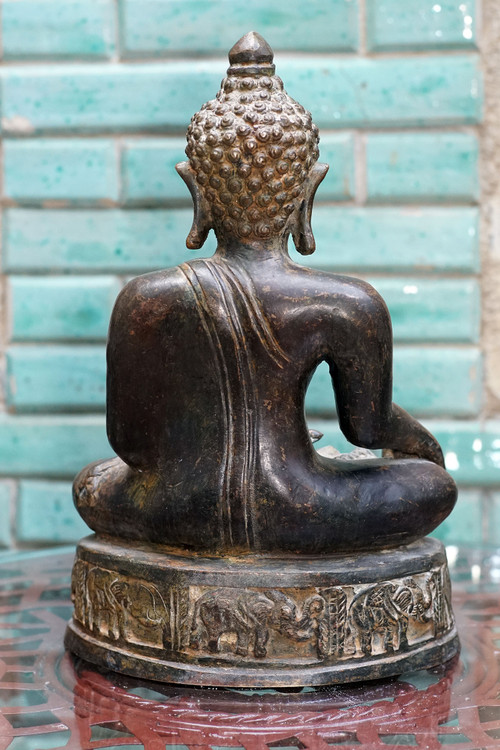 BUDDHA in bronzo, Thailandia.