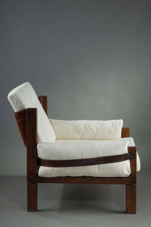 Armchair by Pierre CHAPO from the 1970s, S15 MODEL