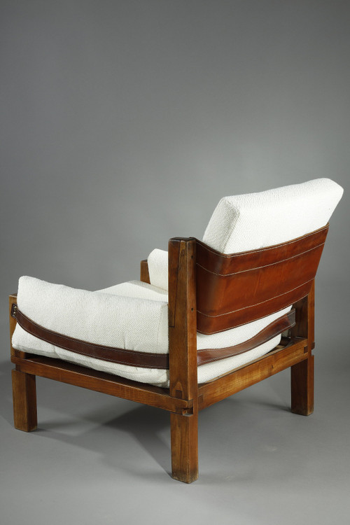 Armchair by Pierre CHAPO from the 1970s, S15 MODEL