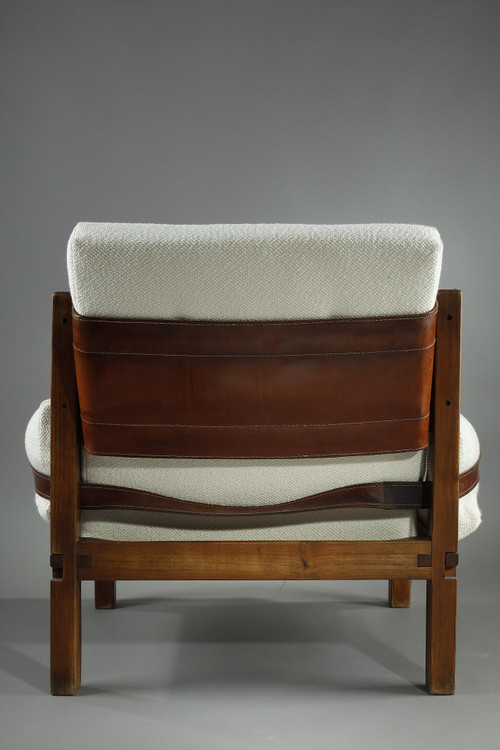 Armchair by Pierre CHAPO from the 1970s, S15 MODEL