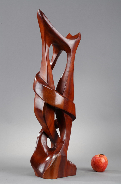 Monoxyle sculpture in exotic wood "Tango"