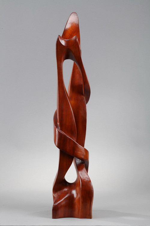 Monoxyle sculpture in exotic wood "Tango"