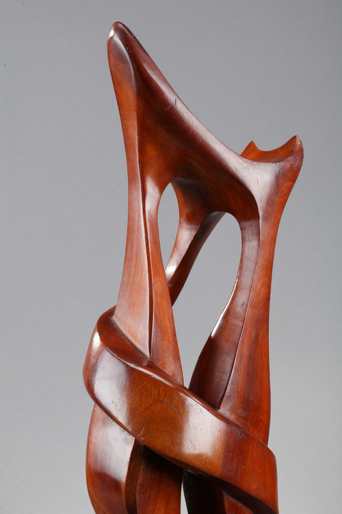 Monoxyle sculpture in exotic wood "Tango"