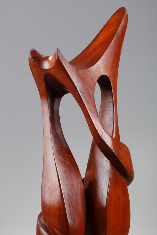 Monoxyle sculpture in exotic wood "Tango"