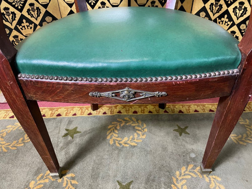 Fauteuil de Bureau Empire / Louis XVI
