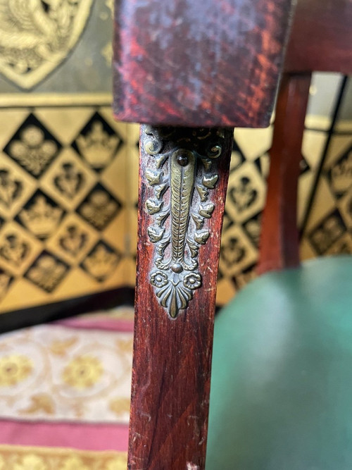 Fauteuil de Bureau Empire / Louis XVI