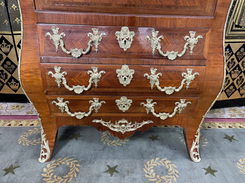 Sekretär Im Stil von Louis XV In Intarsienarbeit