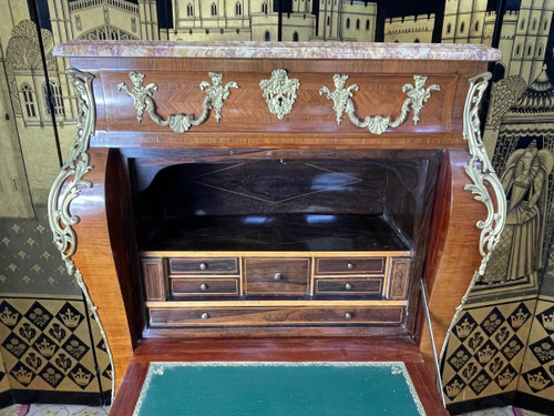 Sekretär Im Stil von Louis XV In Intarsienarbeit