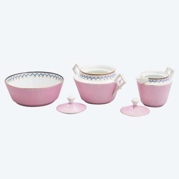 Service de café russe pour 12 personnes. Kuznetsov, Riga, 1864-1880
