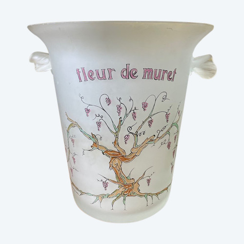 Sceau à Champagne En Verre Signé «louis G.martin »