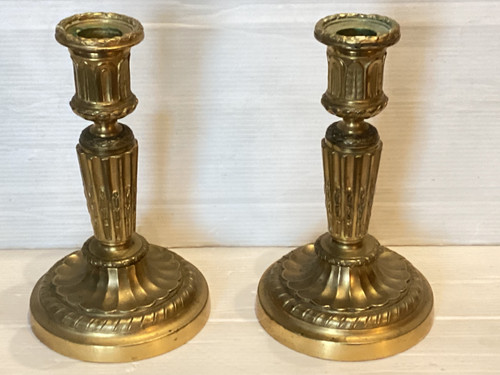 Pair of Louis XVI candlesticks