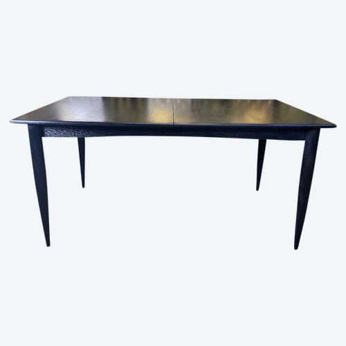 Napoleon III Scandinavian Blackened Wood Table