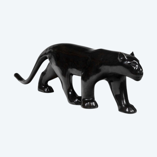 François Pompon. “Large black panther”, bronze, 2006 print.