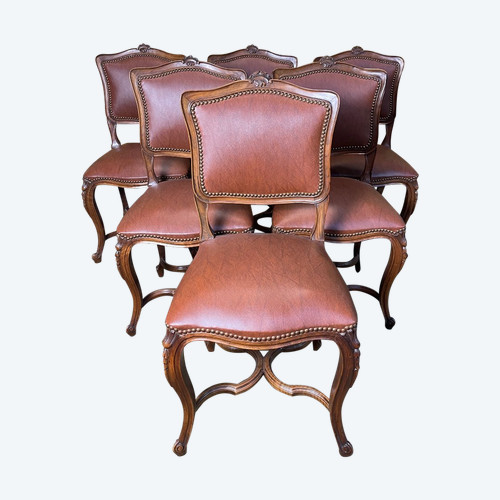 Suite De 6 Chaises Style Régence