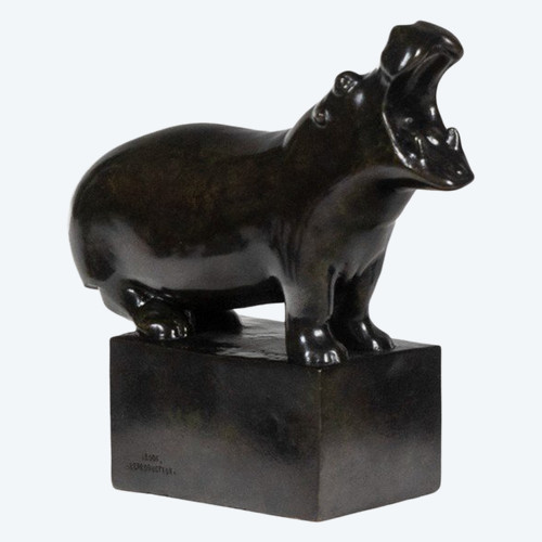 François Pompon. „Hippopotamus“, Bronze, Druck 2006.